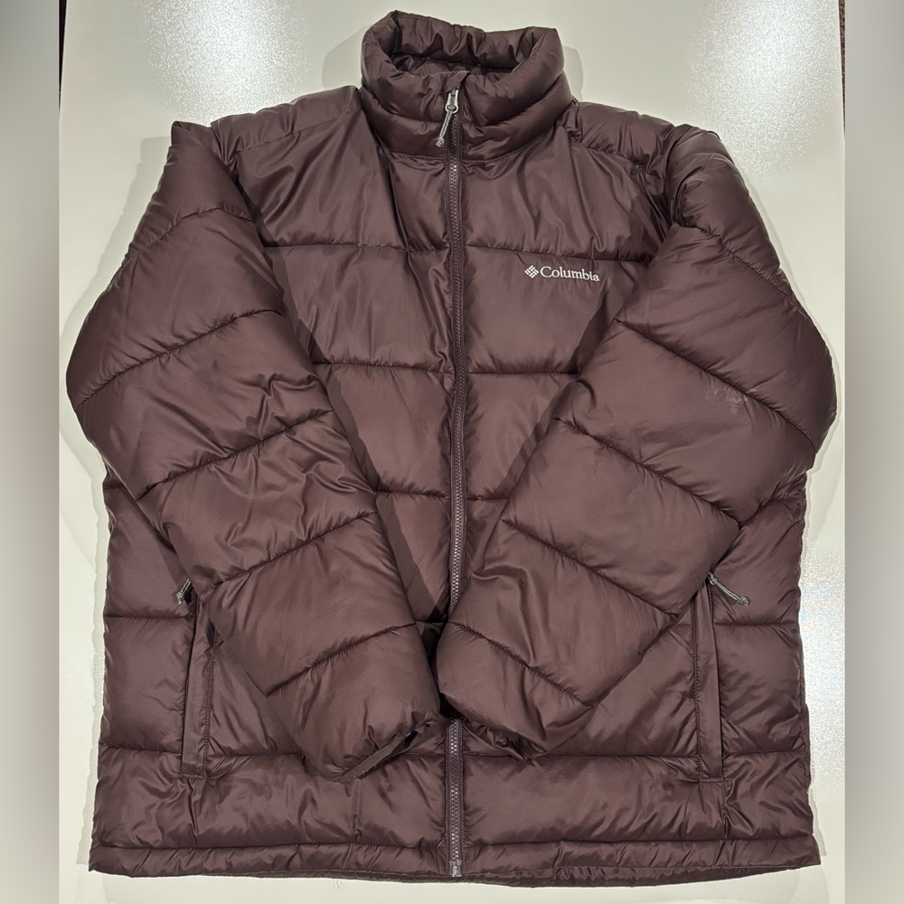 Columbia Men's Puffer Jacket Thermal Coil Size XL- Maroon/Brown